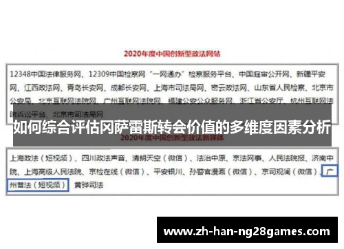 如何综合评估冈萨雷斯转会价值的多维度因素分析